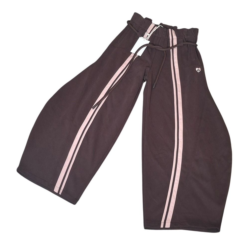 Aelfric Eden Brown Pink Stripe Super Baggy Barrel Sweatpants Streetwear XL NEW - Picture 2 of 13